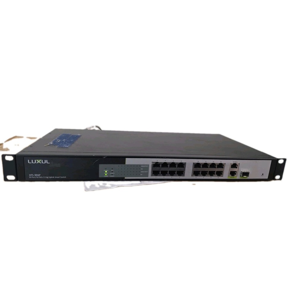 Luxul XFS-1816P 18-Port Managed Network Switch / 2-Gig Uplink / 16-ports of PoE+